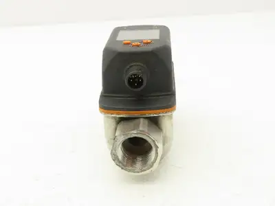 IFM SV5610 Vortex Flowmeter w/Display 18-30VDC 32-634GPH/.55-10.55GPM 1/2"FNPT