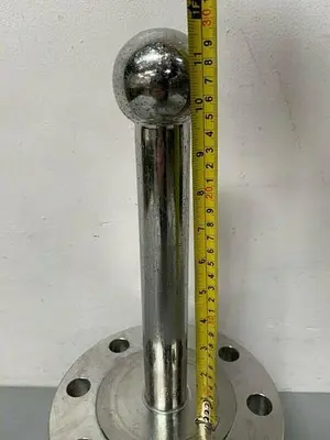 USED VIRAJ INDIA STAINLESS STEEL SPRAY BALL W/ 4" & 8" FLANGE FITTINGS