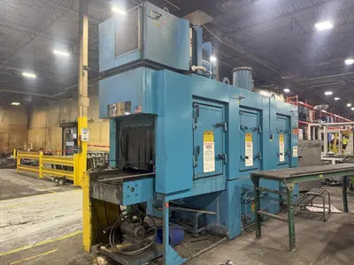24" x 24" RANSOHOFF 3-STAGE STEEL MESH CONVEYOR PASS THROUGH PARTS WASHER: YOBRO #24301