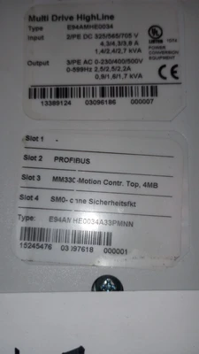 USED LENZE E94AMHE0034