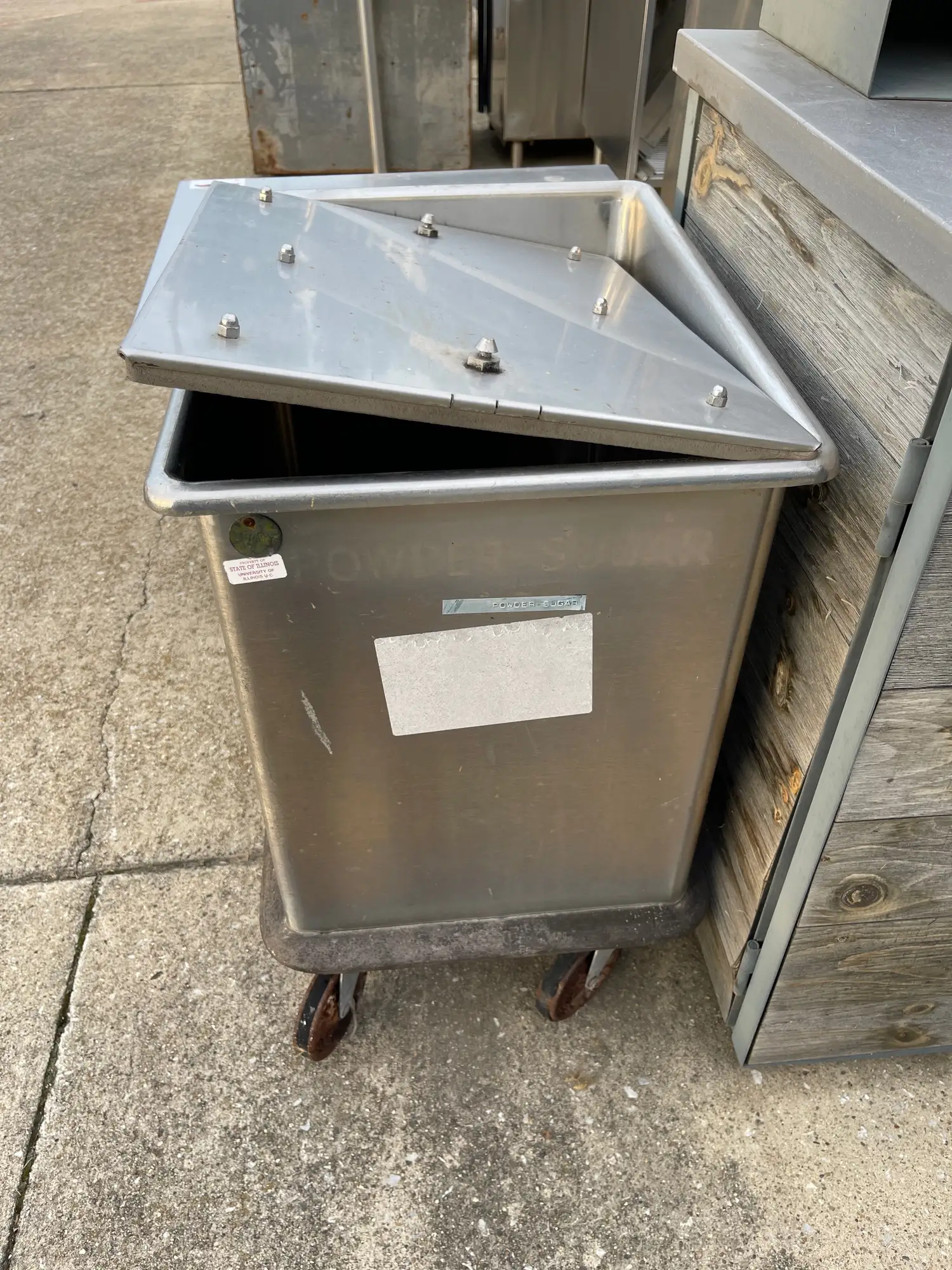 Used Falcon Restaurant Supply, Inc. Used Stainless Steel Ingredient Bin - SS395 Restaurant Storage Containers Illinois US | Falcon Restaurant Supply #1373784