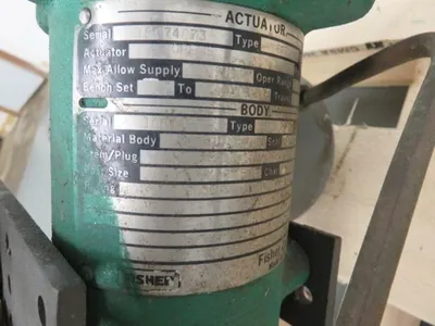 Fisher control valve type EZ, size 1 1/2"-150, material 316ss