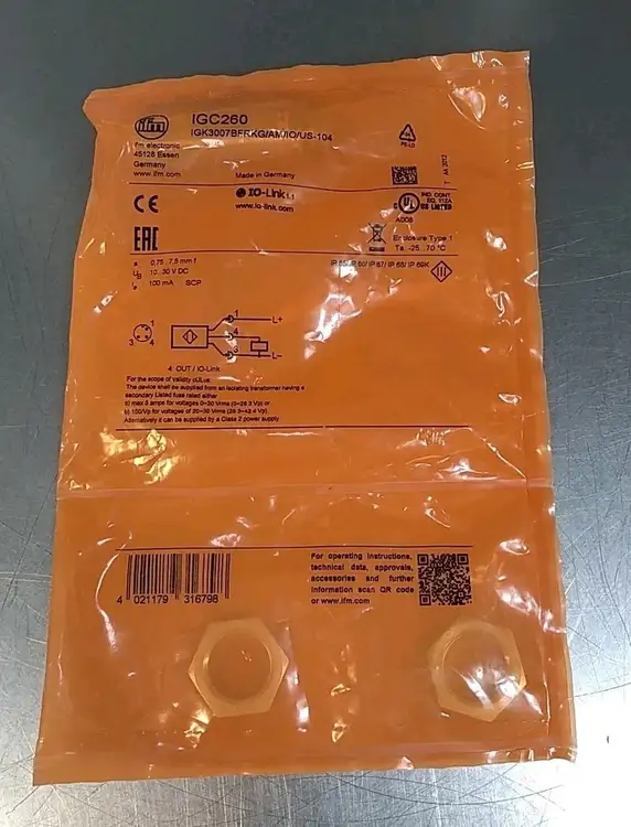 Used IFM _UNKNOWN_ Proximity Sensors South Carolina US | Palmetto Automation #1161003