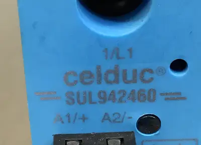 Celduc SUL942460 Solid Power Contactor In:3-32VDC Out:12-280VAC 25A 3E-21
