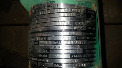 Fisher 1" 150 Class, 316 Stainless Flanged Control Valve