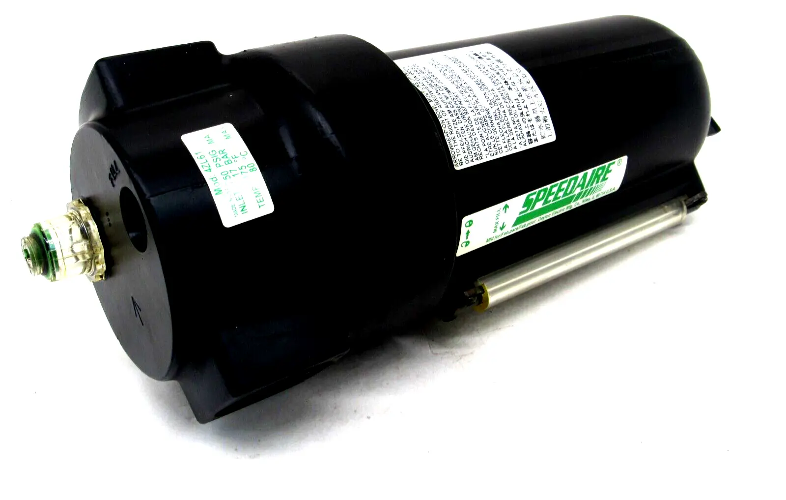 NEW SPEEDAIRE 4ZL61 LUBRICATOR 250PSIG