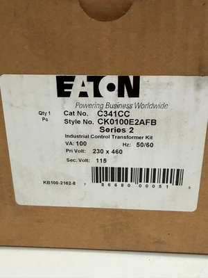 NEW EATON C341CC CONTROL TRANSFORMER KIT SER.2 50/60HZ CK01000E2AFB