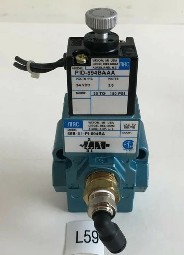 Used Mac Valves 55B-11-PI-594BA PLC Processors Indiana US | J&J Industrial Supply #1075635