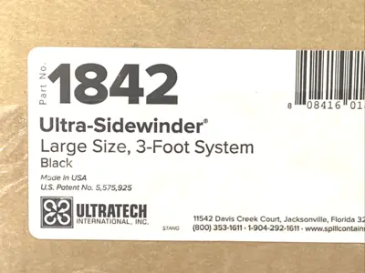 New | in-Stock Ultratech Ultra-Sidewinder Large 3ft System Black BOX OF 10 Covers Michigan US | Maverick Industrial Sales #1391489