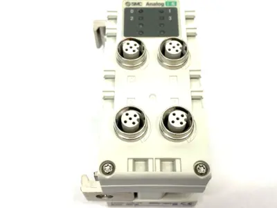 New | in-Stock SMC Analog Input 4-Channel Serial Interface Unit 2 x M12 Ports PLC Input & Output Michigan US | Maverick Industrial Sales #1454220