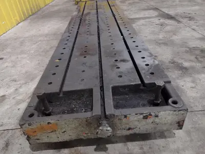 138" X 30" X 6.25" T-SLOTTED LAYOUT PLATE / TABLE: STOCK #23626