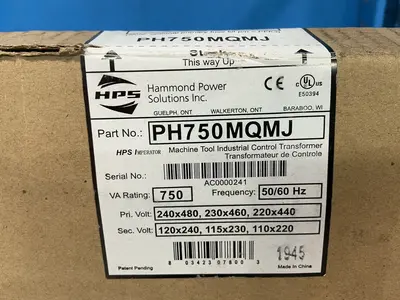New | in-Stock HAMMOND POWER SOLUTIONS INC. PH750MQMJ Transformers Ohio US | HGR 24 #1478219