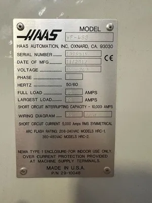 2012 HAAS VF-4SS Vertical Machining Centers | Bayou Machinery (11)