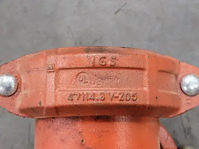 4", Equal-Tee, w/ 3x, 4", Couplings, Bolted, V-Z05