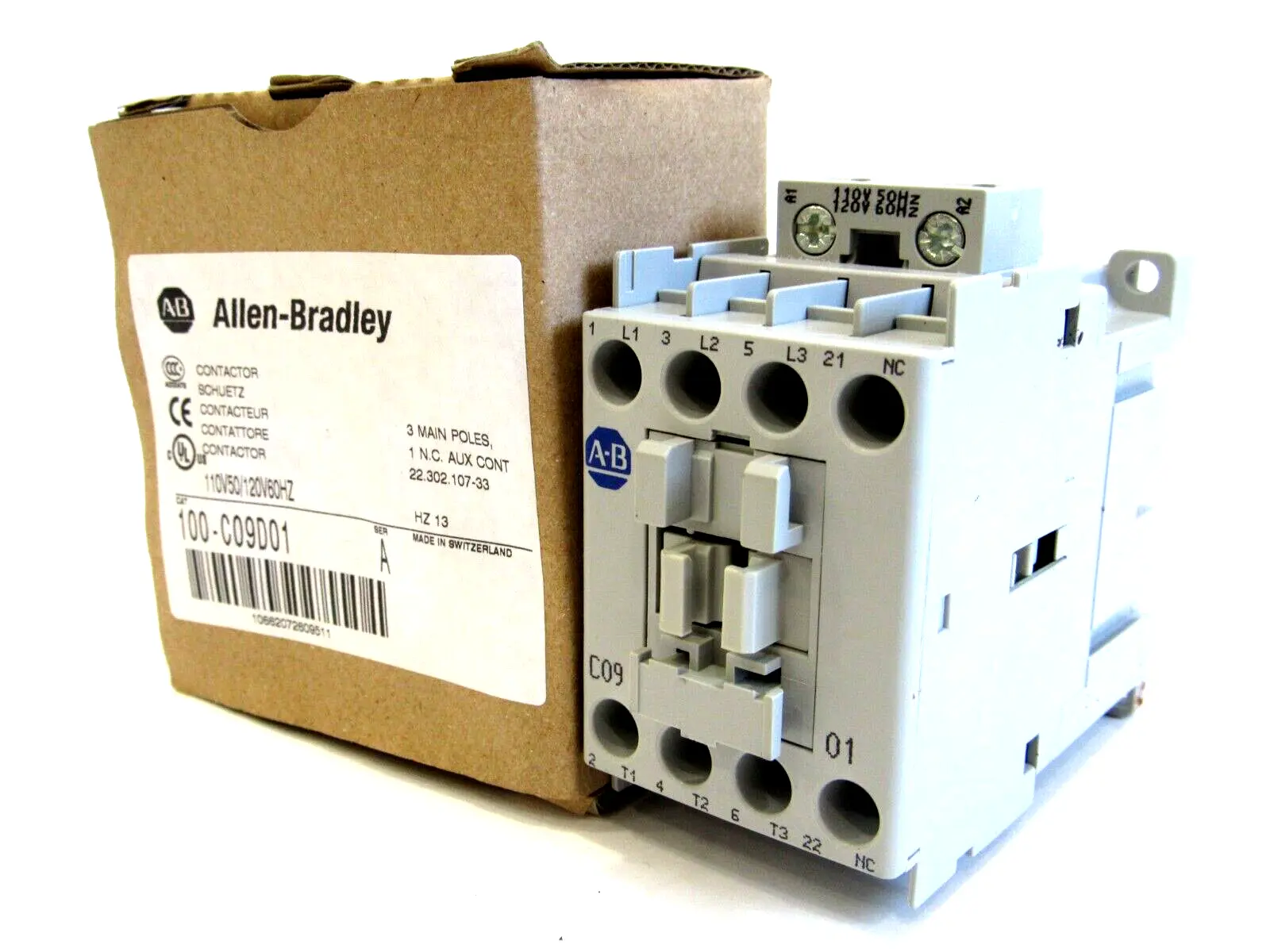 ALLEN BRADLEY 100-C09D01 CONTACTOR SER.A 100C09D01 NEW, SURPLUS