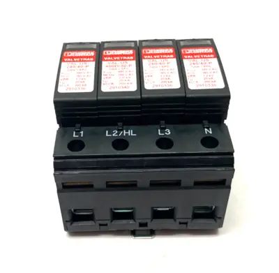 USED PHOENIX CONTACT SURGE PROTECTION DEVICE 4-CHANNEL