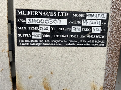 260L ML Furnaces Front Loading 1,200 Degrees