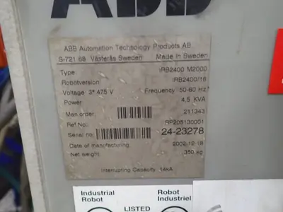 USED 2002 ABB VIRB2400 M2000