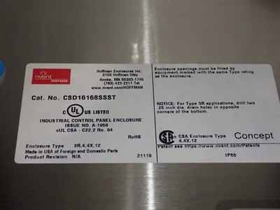 NEW NVENT CSD16168SSST