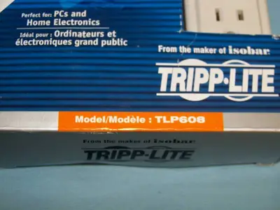 TRIPP-LITE TLP608 6-Outlet Surge Suppressor Strip - NEW IN PACKAGING