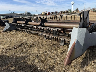 (1) make and model unknown 20' foot grain head, S/N N6-01012, for parts or repair only, working cond...