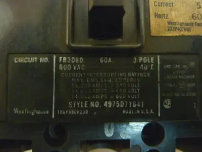 USED WESTINGHOUSE FB3060
