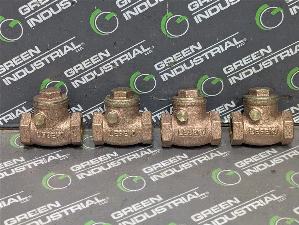 Lot of 4 Legend 1/2 200 WOG Inline Swing Check Valves Used