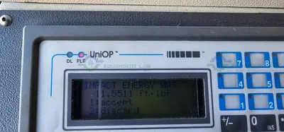 USED ATLAS POLYMER EVALUATION DDI/TE  DART DROP IMPACT TESTER 115 V, 1PH