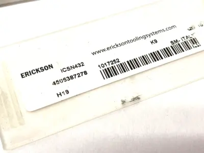 New | in-Stock ERICKSON INDEXABLE TURNING SHIM INSERT 1017252 Inserts (Misc) Michigan US | Maverick Industrial Sales #1090310