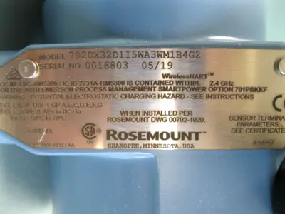 NEW Rosemount 702 DX32D1I5WA3WM1B4G2