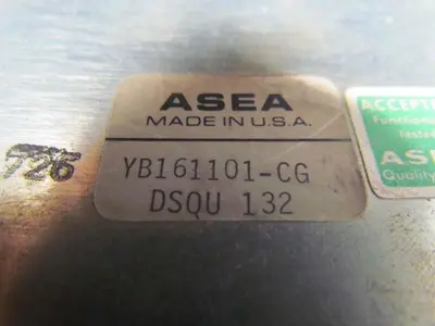 ASEA Brown Boveri YB161101-CG DSQU 132 Rectifier Unit w/Contactors