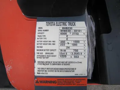 USED TOYOTA 8HBE30