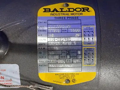 Baldor Reliance  10hp Motor