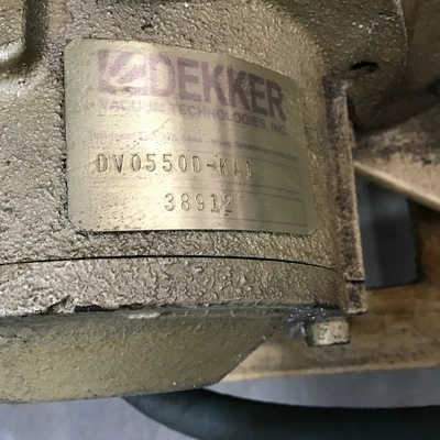Dekker VMX0553KA1-00 Oil Sealed Liquid Ring Vacuum Pump System