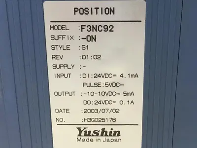 USED YUSHIN AMERICA F3NC92-ON