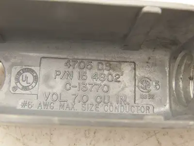 Killark OLB-2 Conduit Body 0 Series LB Size 3/4" Aluminum  Lot of 25