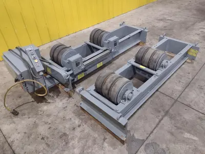 20 TON ARONSON MODEL #WWR-20 POWERED TANK TURNING ROLL SET WITH DRIVE & IDLER: STOCK #22313
