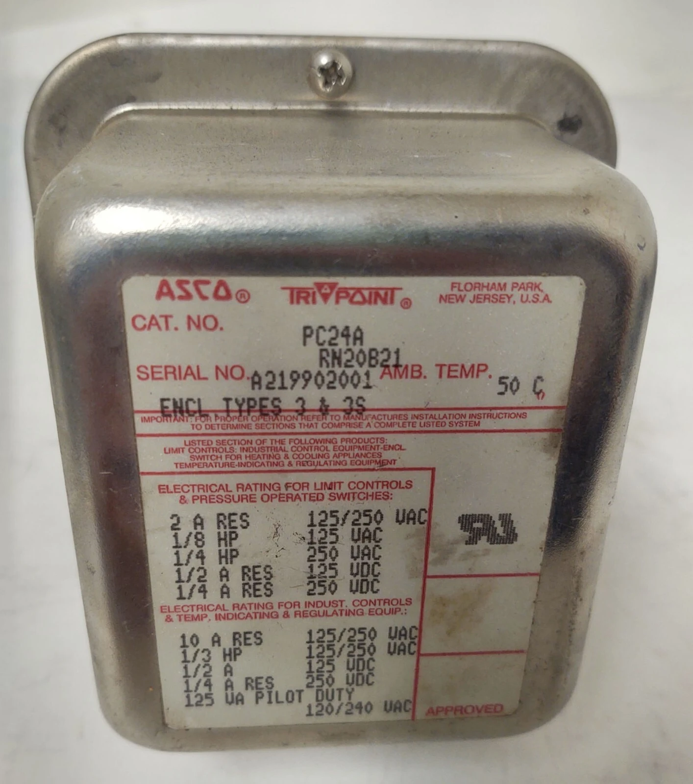 NEW ASCO ["PC24A", "RN20B21"]