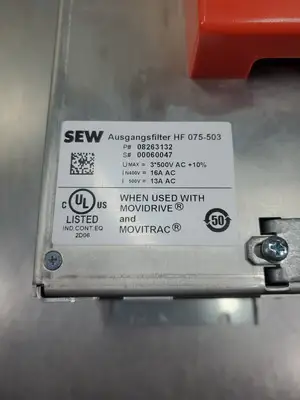 USED Sew HF075-503 Output Filter No. 08263132