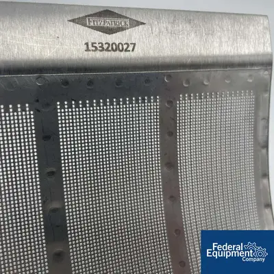USED Fitzpatrick 0.027" (25-Mesh) D6 Fitzmill Screen