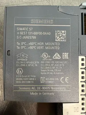 Siemens 6ES7131-6BF00-0CA0 Simatic S7 8x24VDC 6ES7-131-6BF00-0AA0 (7.4.3)