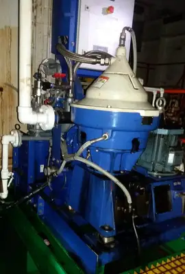 Alfa-Laval P-615 fuel/lube oil purifier, 316SS.