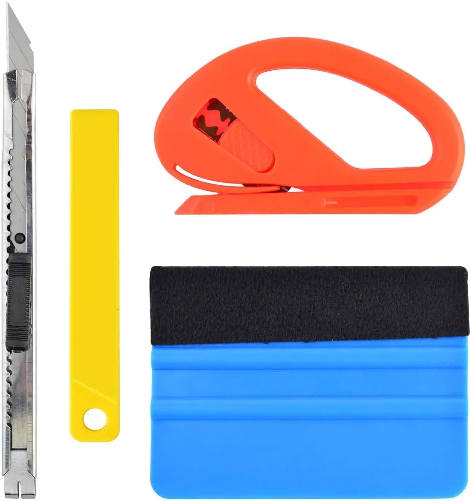 Used _UNKNOWN_ 4pcs Vinyl Film Tool Kit, Vinyl Wrapping Window Tint Tools for Car Wrapping Set Hand Cutters Oklahoma US | Wide Image Solutions #1524893