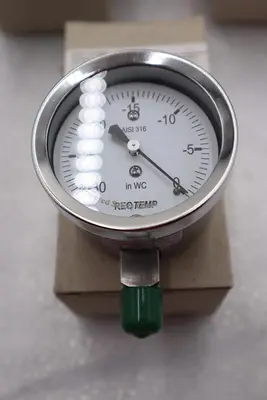 REOTEMP PC25S1A4P90-D-T GAUGE 1/4" NPT STOCK #3234