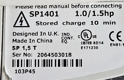 Leroy Somer SP1401 Servo Driver 1.0/1.5hp 380-480V 50-60Hz (BIN1.3.4)