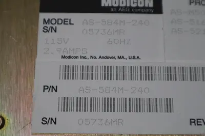 NEW SURPLUS Modicon AS-584M-240/ AS-584M-240 - LEVEL 2 16K STOCK H818