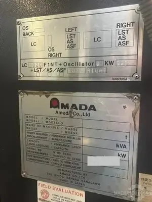 USED 2012 AMADA LC-4020F1NT