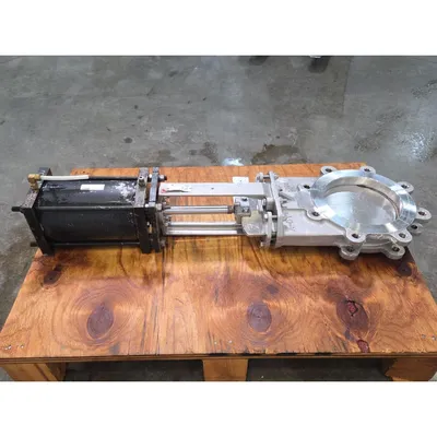 Used 8" A-C Valve Stainless Steel Knife Gate Size 8