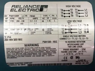 New | in-Stock RELIANCE ELECTRIC P56H1338H Industrial Controls Ohio US | Surplus Asset Holdings #1243127