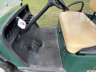 (1) 2015 E-Z-Go golf cart with a Kawasaki gas engine, includes club and ball washer, does not includ...